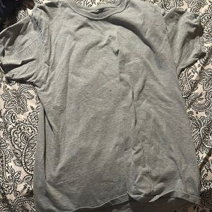 BOYS FRUIT OF THE LOOM PLAIN GREY SHIRT